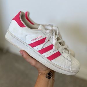 Pink Superstar Adidas Sneakers